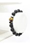 Lava Stone Hematite Tiger Eye Natural Stone Bracelet - 4