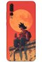 حافظة هاتف بنمط الرسوم المتحركة متوافقة مع هاتف Huawei P20 Pro + واقي شاشة - 5900