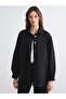 Shirt Collar Oversize Women's Jean Jacket (W5)