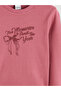 Crew Neck Printed Girl's T-Shirt - 3