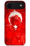 iPhone 17 Air Compatible Turkish Flag Patterned Phone Case + Screen Protector - 5847