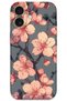 iPhone 16 Plus Compatible Floral Pattern Phone Case + Screen Protector - 5801