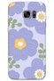 Galaxy S7 Edge Compatible Flower Pattern Phone Case + Screen Protector - 5799