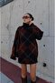 Brown Caridi Diamond Patterned Skirt and Sweater Set - 8