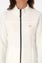 Women's Cream Zippered Mock Neck Collar Fleece Sweatshirt 50316729-VR256 - 6
