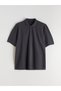 Create Your Style with Uzg Store Anthracite Plus Size Polo Neck Pique Men's T-Shirt - 5