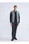 Gray Standard Fit Mock Neck Men's Knitwear Vest - 2