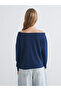 Kayak Neckline Printed Women's Sweatshirt - 4