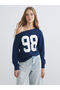 Kayak Neckline Printed Women's Sweatshirt