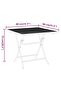 Garden Table 80x80x72 cm Expanded Metal Mesh Anthracite - 3