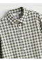 Lcw Kids Khaki Long Sleeve Plaid Boys' Shirt - 2