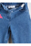 Timeless Clothing & Timeless Choices Stitch Printed Girls' Jean Pants with Drawstring Waist - 5