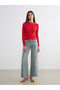 Lcw Visionred Crew Neck Self Patterned Women's Knitwear Sweater - 2