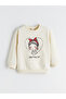 Rmz Gi̇yi̇m Farkiyla Zero Roba Collar Printed Girls' Sweatshirt 2-Pack - 6