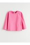 Alita City Lcw Kids Pink Combed Cotton Embroidered Standard & Regular Long Sleeve Girls' T-Shirt with a Difference - 3