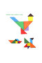 Colorful And Changeable Triangle Wooden Puzzle Set For Kids And Adults - 3