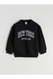 Crew Neck New York Printed Boys' Sweatshirt
