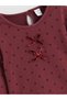 Vizyon New Season Crew Neck Polka Dot Girls' T-Shirt - 2