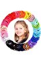 100 pcs Hair Ties Elastic Hair Bands Ponytail - 3
