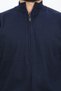 Navy Blue Cardigan with Zipper - 6