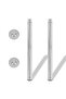 Telescopic Table Legs 4 pcs Chrome 710 mm-1100 mm - 2