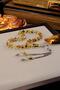 Intense Earth Fossil Wrist-Length Silver Design Drop Amber Prayer Beads (Amber), (Amber Drop Prayer Beads)