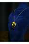 Castle and Bat Pendant Steel Chain Halloween Halloween Themed Necklace Jewelry Women Accessory - 7