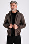 Maroquin Leather Arda Men's Hooded Leather Coat - 3