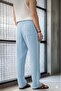 Baby Boy Blue Linen Muslin Blend Wide Leg Pants - 3