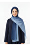 Gradient Pattern Navy Scarf - 3