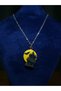 Castle and Bat Pendant Steel Chain Halloween Halloween Themed Necklace Jewelry Women Accessory - 4