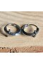 Sword Design Ring-Passable 316L Stainless Steel Tarnish-Free Earrings Pair - 2