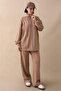 Double Piped Zippered Milk Coffee Double Set - 3