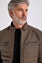 Maroquin Leather Leandro Men's Puffer Leather Coat - 3
