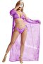 Threepiece Digital Printing Beach Blouse Swimsuit M3109 - 3