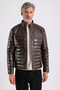 Maroquin Leather Leandro Men's Puffer Leather Coat - 5
