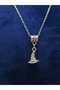 Wizard Witch Hat Steel Necklace Halloween Halloween Themed Gothic Jewelry Accessory Daily