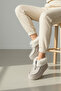 Women's Beige Fur Plush Lined Zippered Winter Casual Boots Orthopedic Comfortable - 7