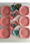 Team Breakfast Pink 12 Piece Set for 6 People - 4