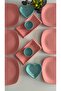 Team Breakfast Pink 12 Piece Set for 6 People - 6
