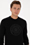 Men's Regular Fit Crew Neck Black Sweatshirt 50324788-Vr046 - 2