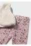 Winter Baby Girl 3-Piece Fur Vest Leggings Set - Beige and Pink - 7