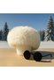 Luxurious Looking Women's Beret Hat Beige Color Fur Detailed Soft Stylish and Elegant Winter Design Plush - 6