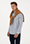 Men's Light Blue Striped Long Sleeve Shirt 50308593-Vr003 - 3