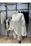 Women's Oversize Patterned Cardigan - 3