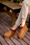 Women's Guaranteed Fur Lined Lightweight Sole Mini Boots Brown - 3