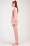 Women's Pink Color Long Sleeve Polka Dot Pajama Set C5T0N1205 - 3