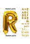 Gold Color Letter Foil Balloon Letter R Large Size 76 cm Helium Flying Foil Balloon 34" Inch 1 Piece