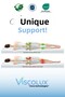 Between Leg Orthopedic Pillow - Knee Between Leg Visco Pillow Leg Support Cushion Blue 25x19x14 - 8