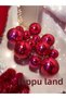 Christmas Pine Tree Ornament 12 Pieces Shiny Fuchsia Color Christmas Ball Set (6 Pieces 6cm 6 Pieces 4cm) - 5